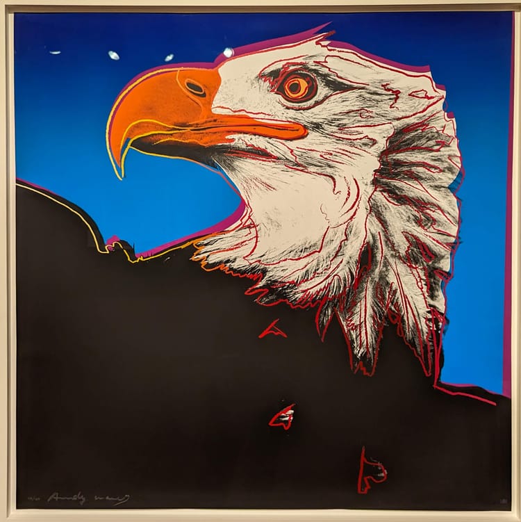 Picture of painting by Andy Warhol — Animals series — bald eagle