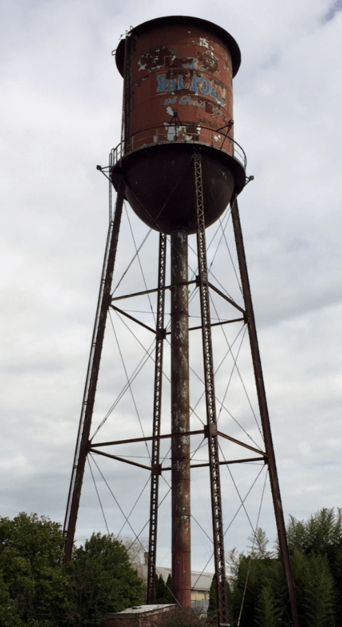 Tall, rusty water tower - Moral Letters to Lucilius