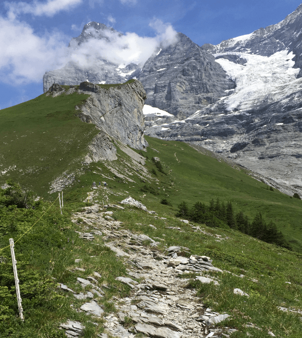 Rocky path in Swiss alps - Moral Letters to Lucilius