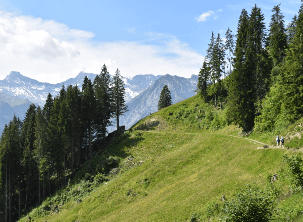 Hiking path in Swiss alps - Moral Letters to Lucilius