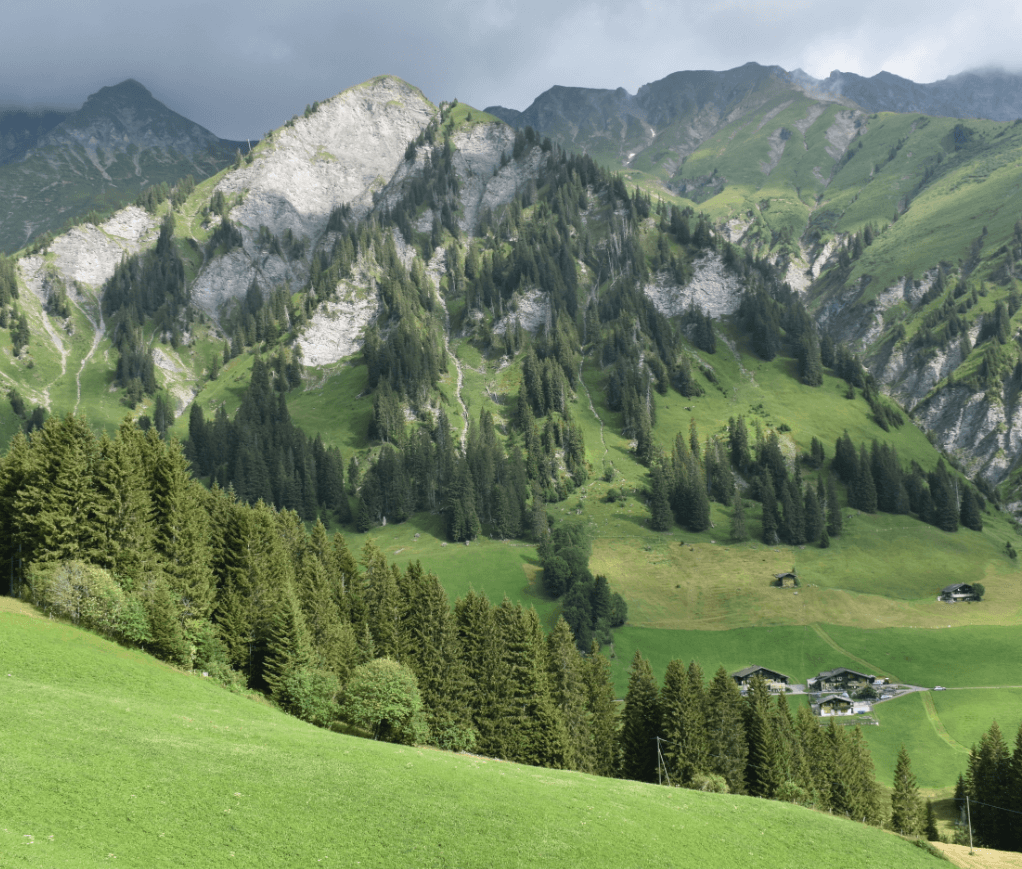 Forested mountain in Swiss alps - Moral Letters to Lucilius