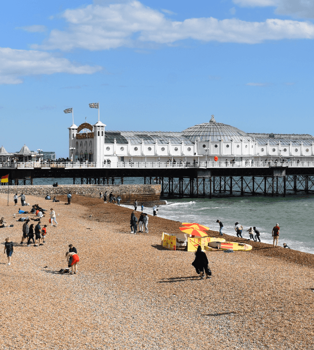 View of Brighton pier from the beach - Moral Letters to Lucilius